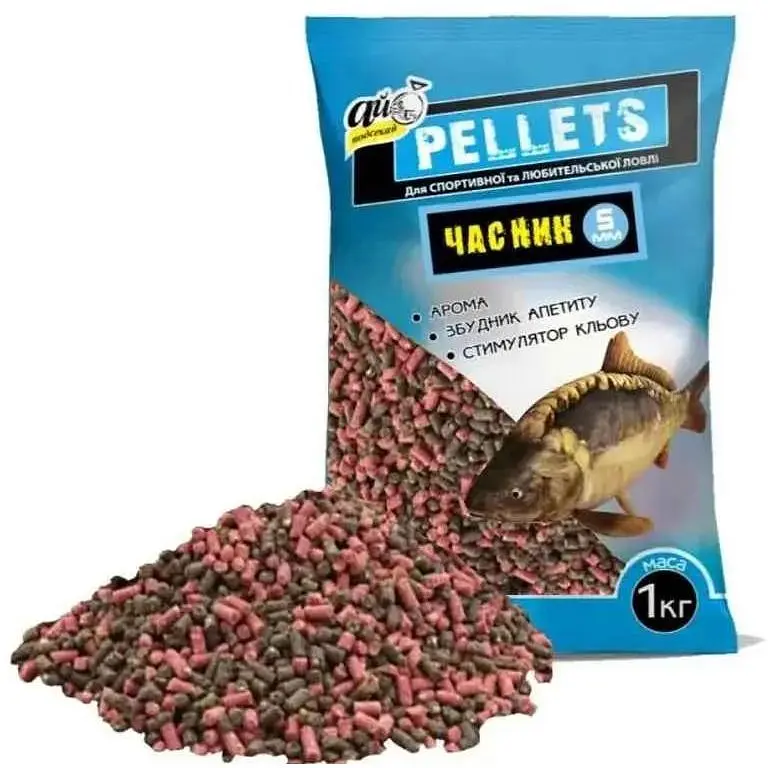Принада в гранулах Pellets Ай Підсікай Часник Ø5.0мм