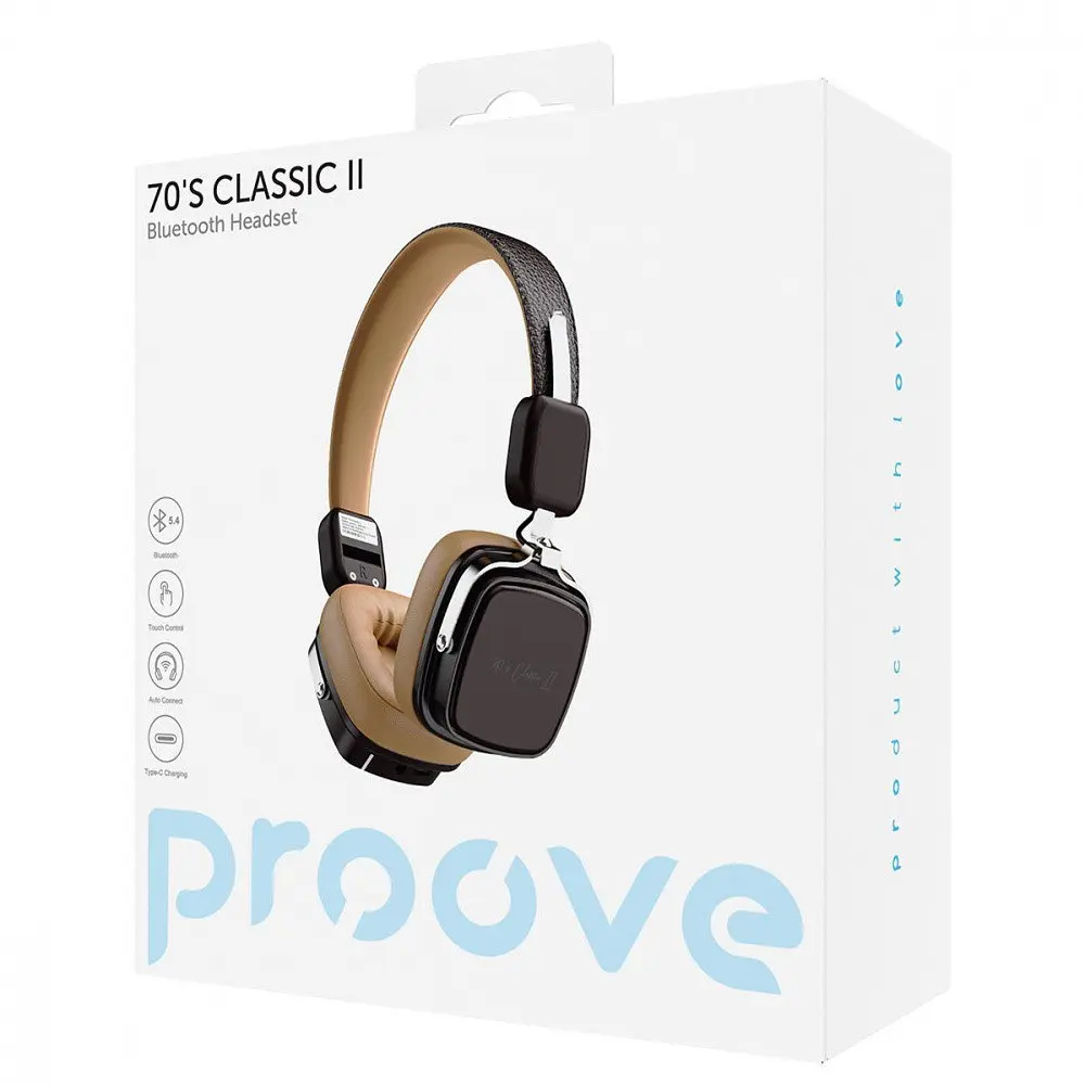 Беспроводные наушники Proove 70's Classic II серебряно-черные (55554 silver/black) - фото 2