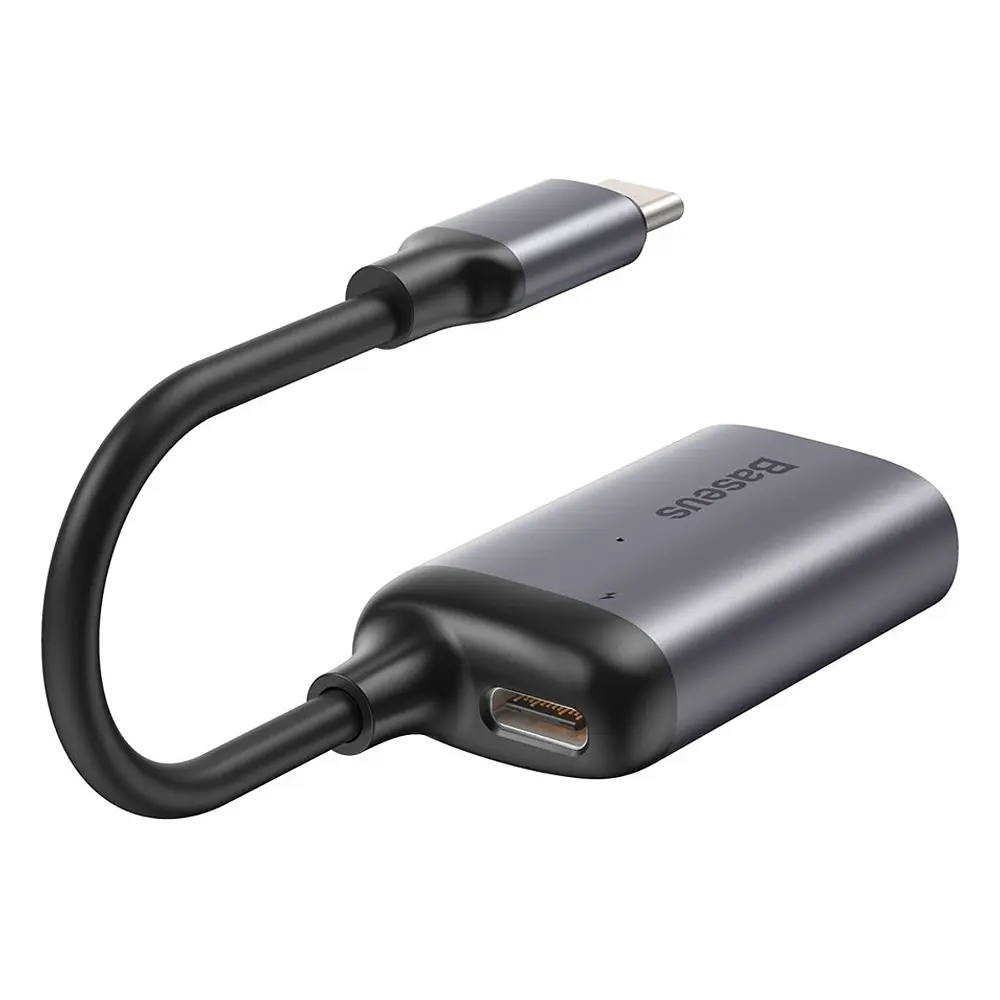 USB-хаб Baseus Enjoyment Series Type-C to VGA+PD HUB Convertor CAHUB-O0G Сірий - фото 2