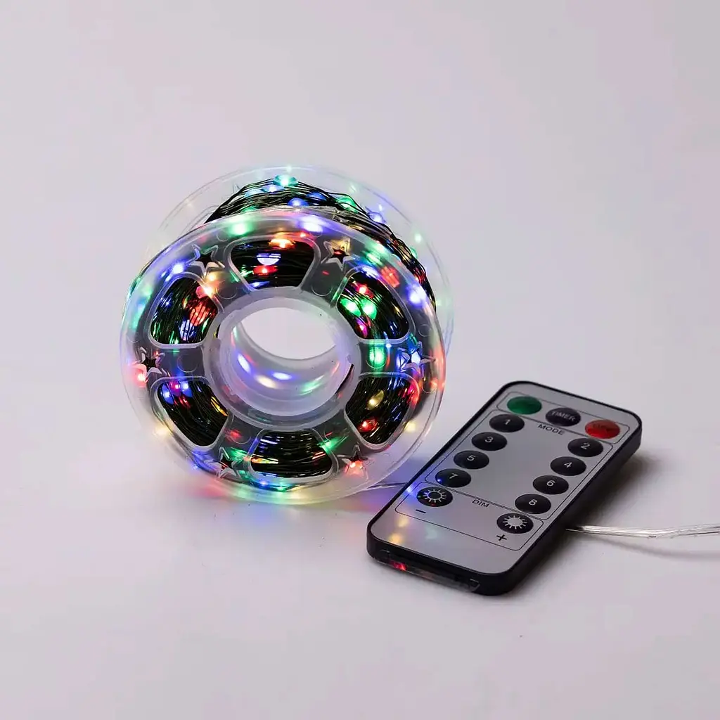 Гирлянда Роса GarlandoPro нить GarlandoPro 500 LED длина 50 м с пультом от сети зеленая, мультиколор (500L50MGML) - фото 9