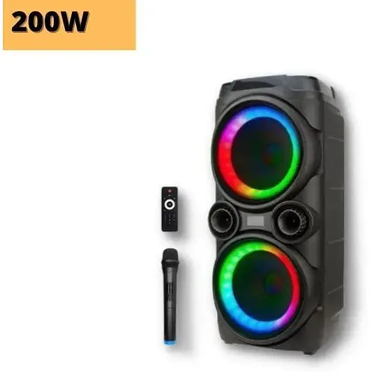 Портативна колонка XPRO GZ-X910 валіза 200Вт USB SD FM радіо Bluetooth 1 мікрофон ДУ (MER-15723) - фото 2