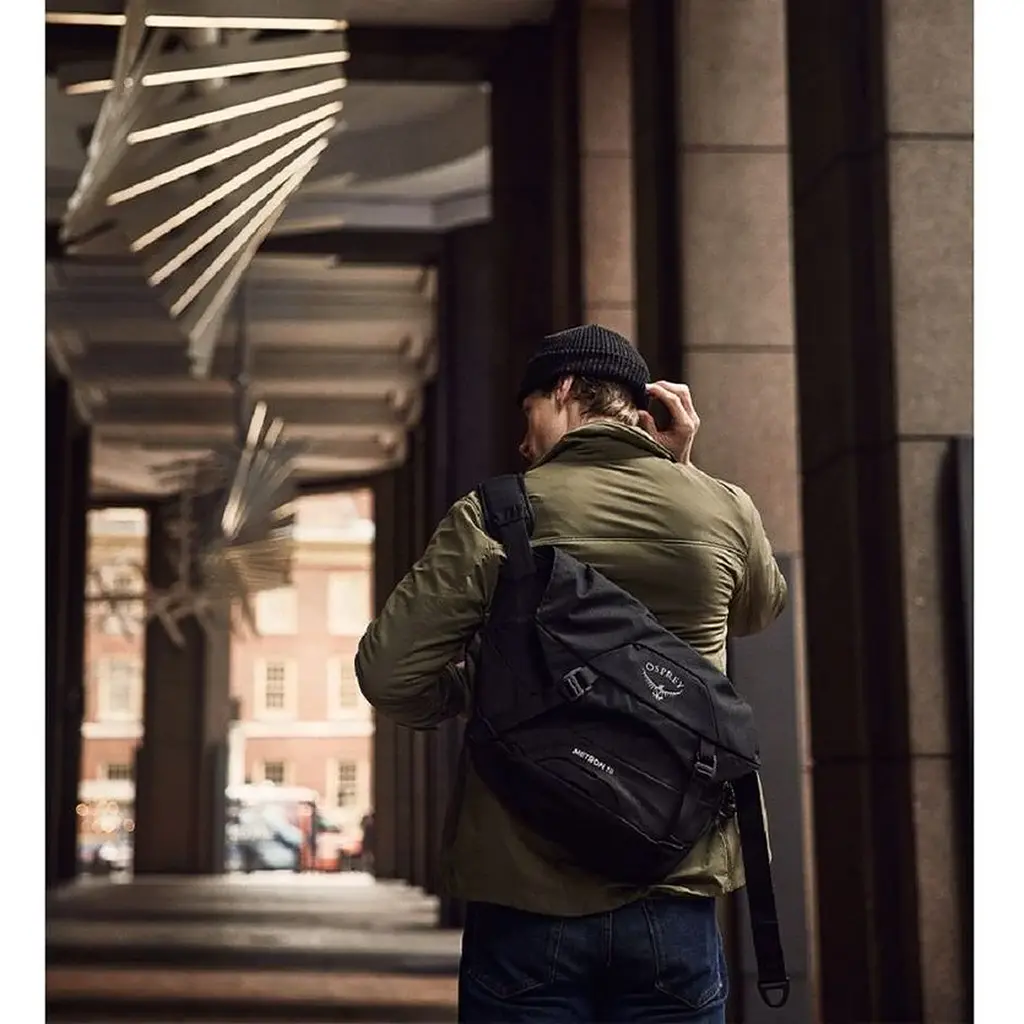 Сумка Osprey Metron 18 Messenger бежево-сіра - фото 3