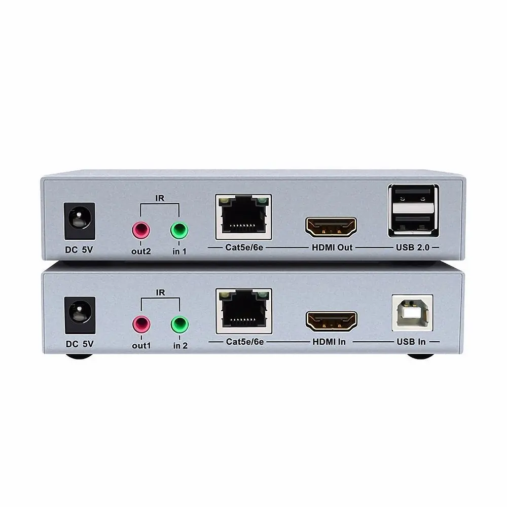 Подовжувач 4K HDMI і USB 2.0 KVM 100m Dtech DT-7051 (74-00124) - фото 3