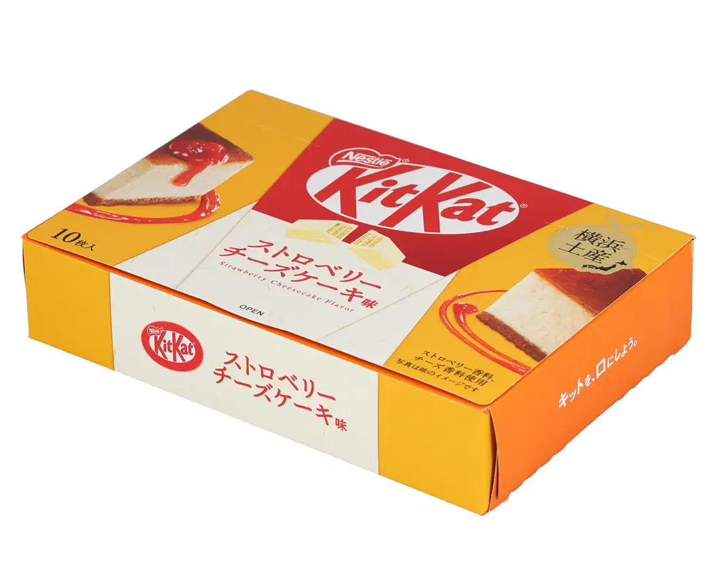 Шоколадні міні батончики KitKat Yokohama Strawberry Cheesecake 10шт, 150г - фото 2