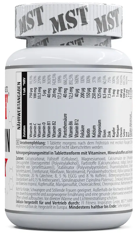 MST® Вiтамінно – Мінеральний Комплекс Vitamin Kick - 60 таблеток - фото 2