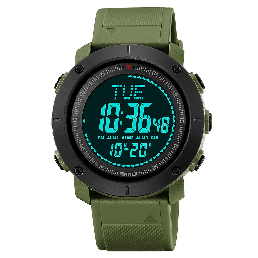 Чоловічий наручний годинник 2095AG Army Green Skmei acs0030296 - фото 2