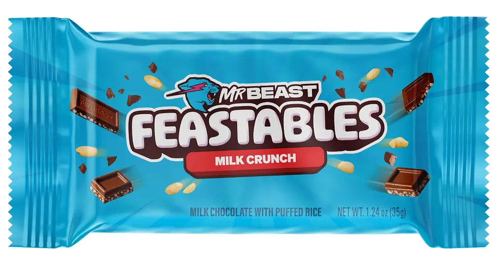 Шоколадний батончик Feastables MrBeast Milk Chocolate Crunch Bar 35 г