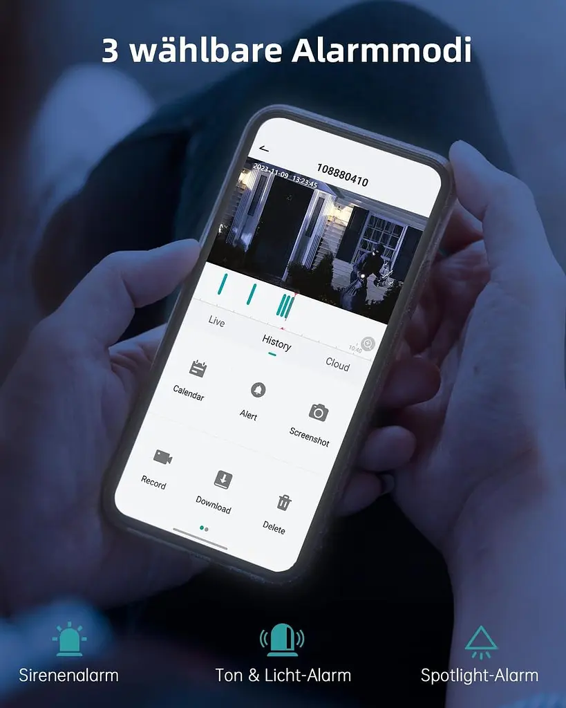 Комплект із 2 Wi-Fi камер ZUMIMALL 2K із сонячними панелями - фото 2