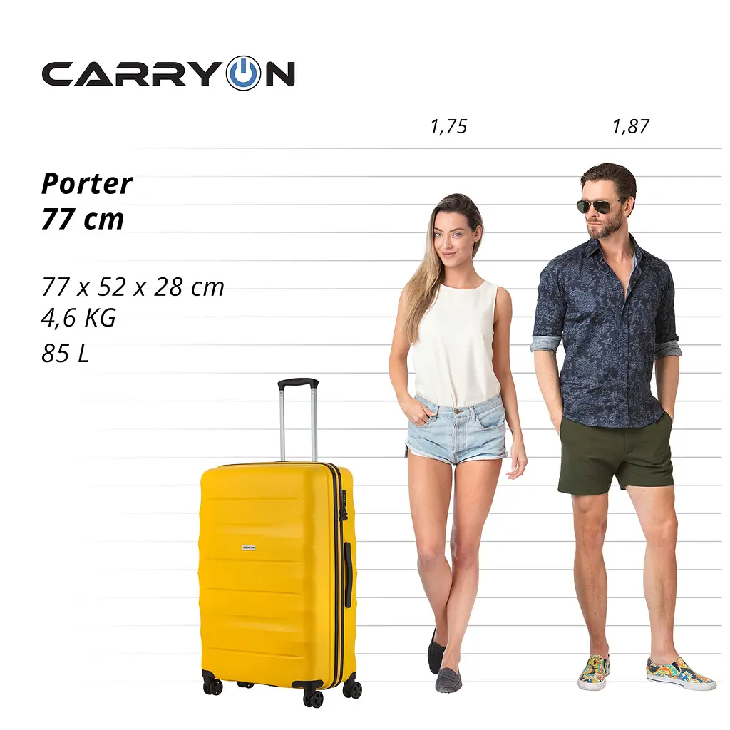Валіза CarryOn Porter (L) Yellow (502458) - фото 6