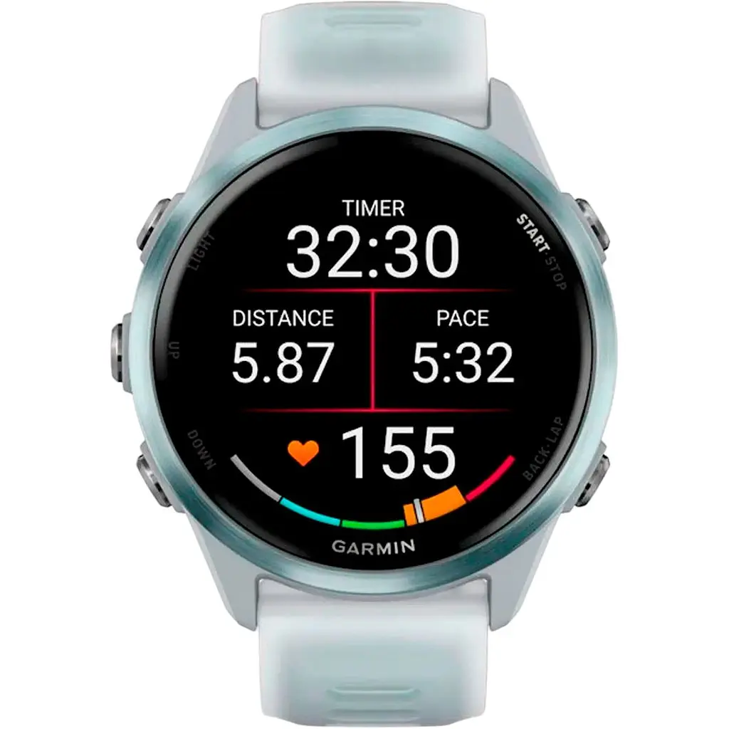 Смарт-годинник Garmin Forerunner 570 42mm Cloud Blue Aluminum with Translucent Whitestone/Cloud Blue Band (010-02970-01) [142392] - фото 6
