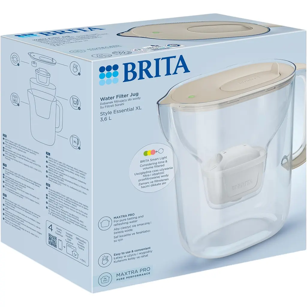 Фільтр-глечик Brita Style Essential XL Mxpro пісочний (1058044) - фото 8