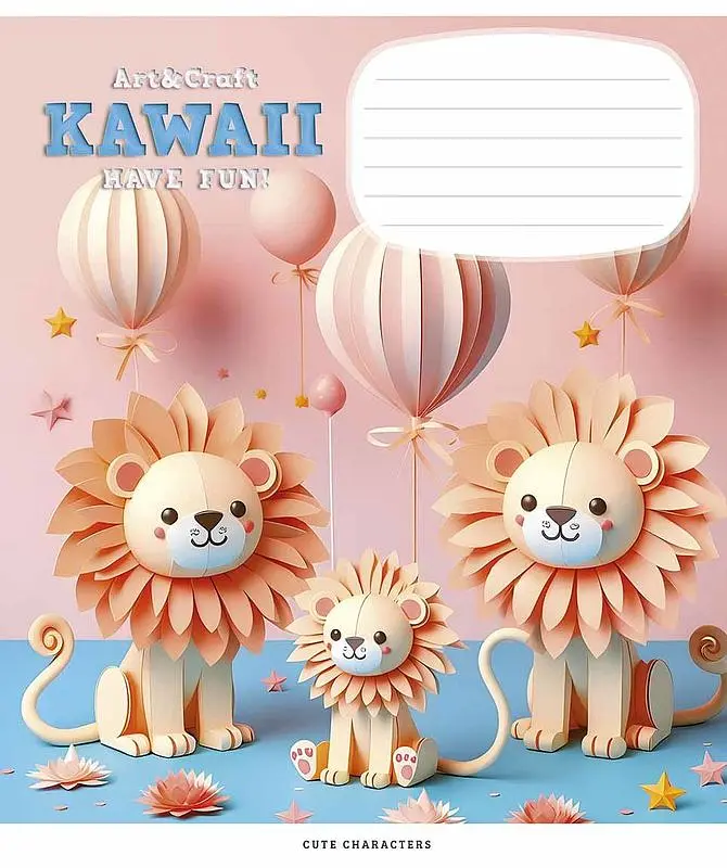 Зошит загальний Школярик Art & Craft у клітинку 12 аркушів 30 шт. (012-3398K) - фото 2