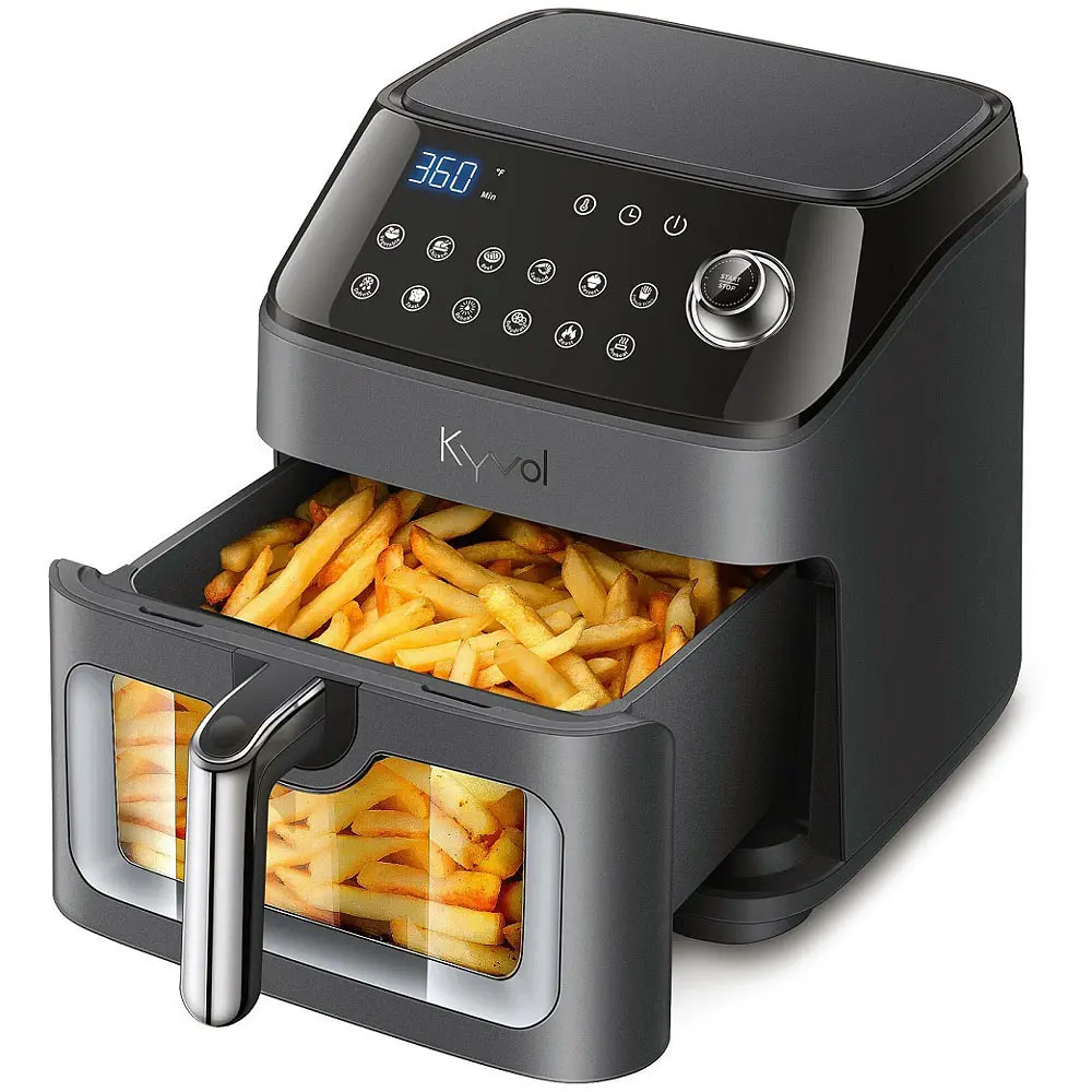 Мультипечь Kyvol AF600 1350Вт/чаша керамическая 5.7л/программ:12/сенсорное управление/таймер/черная - фото 4
