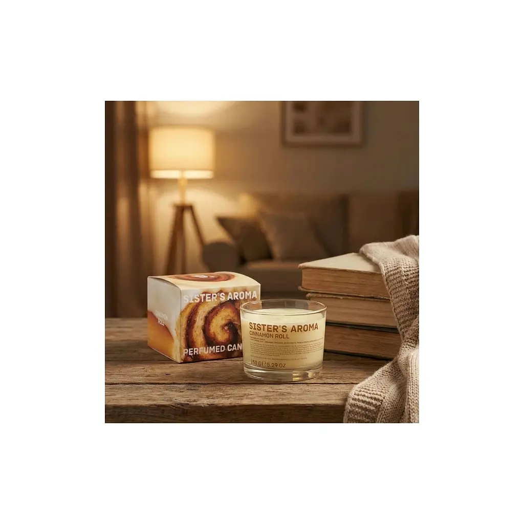Ароматична свічка Sister's Aroma Cinnamon Roll 150 г (4820227786367) - фото 2