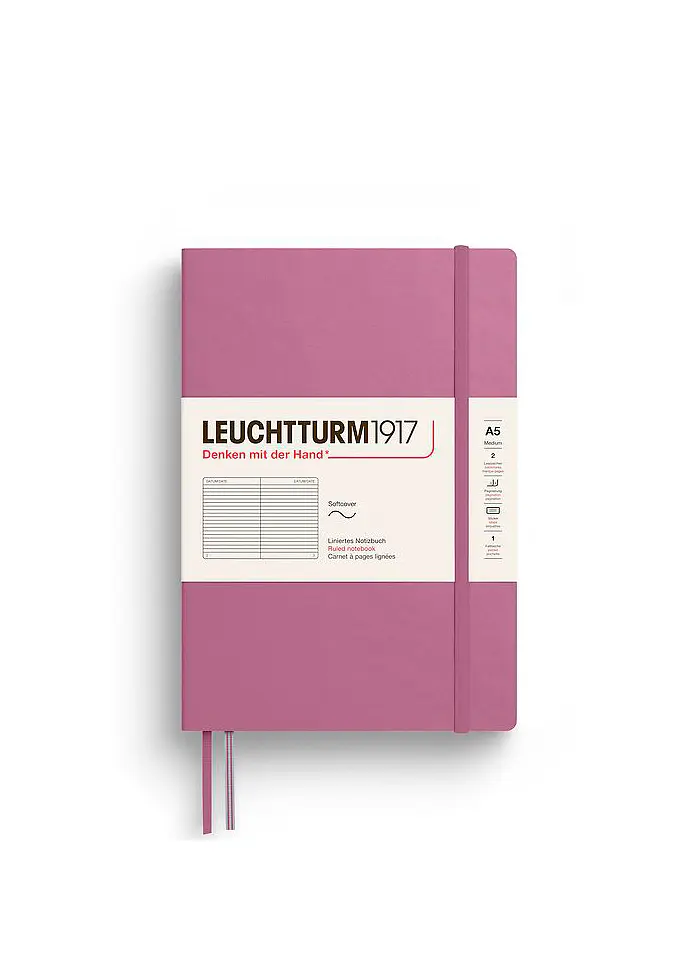 Блокнот Leuchtturm1917 Середній М'яка обкладинка Dusty Rose Лінія (372202) - фото 7