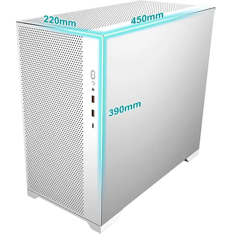 Корпус FSP CMT580W без БЖ White (CMT580W) - фото 5