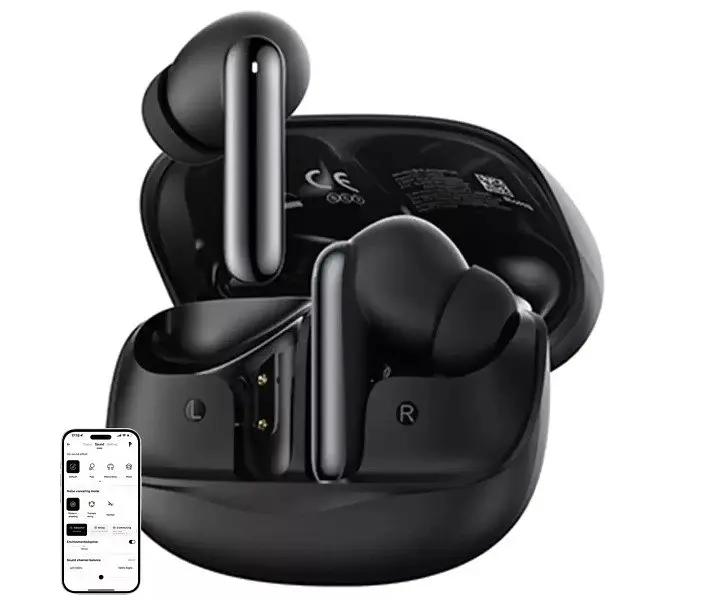 Наушники беспроводные QCY MeloBuds N50 (HT12) TWS черные - фото 5