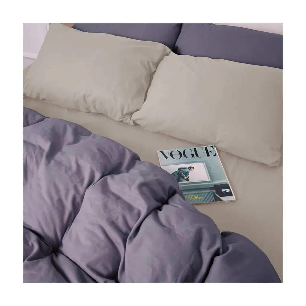 Постільна білизна MirSon 004-001 Cappuchino/Ash grey Фланель 2 x 160 x 220 Сімейний Євро (2200009658501) - фото 4