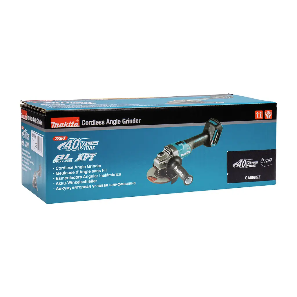 Шліфмашина кутова акумуляторна Makita GA008GZ (125 мм, 8500 об/хв, BL, XGT, без акумуляторів та зарядного пристрою) - фото 7