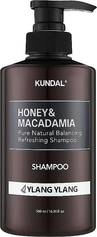Шампунь відновлюючий "Іланг-Іланг" 500 мл Kundal Honey & Macadamia Nature Shampoo Ylang-Ylang
