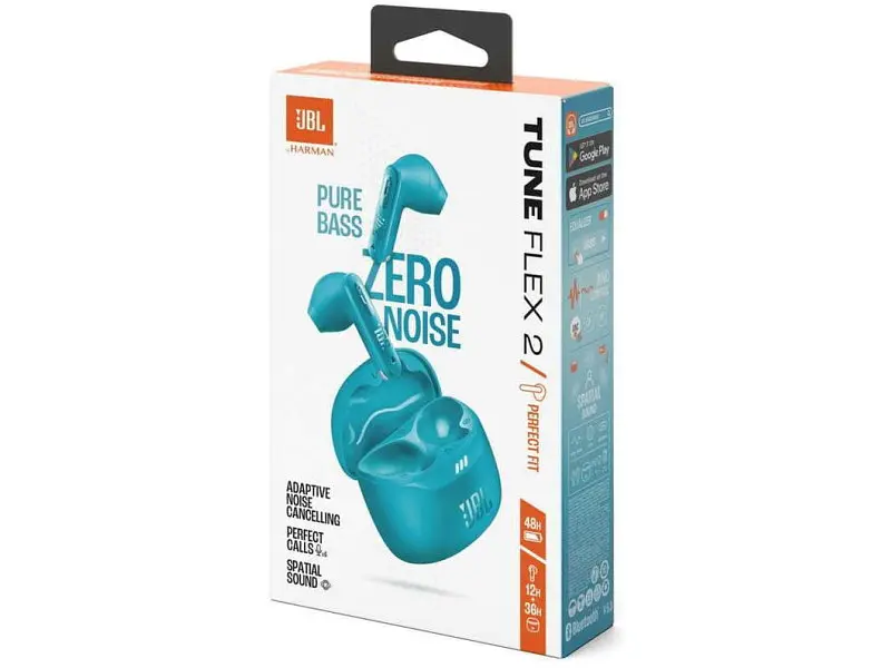 Навушники TWS JBL Tune Flex 2 Turquoise (TFLEX2TQE) - фото 11