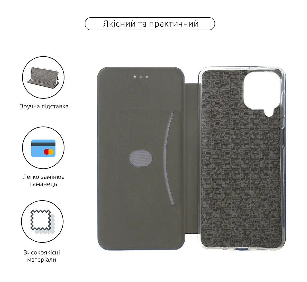 Чехол-книжка для Samsung Galaxy M53 5G (M536), G-Case, синий, кожаный чехол-книга из экокожи (PU) и TPU, с магнитом, с подставкой и вместительным кардхолдером, противоударный, защита всего корпуса, ArmorStandart (ARM61801) - фото 3