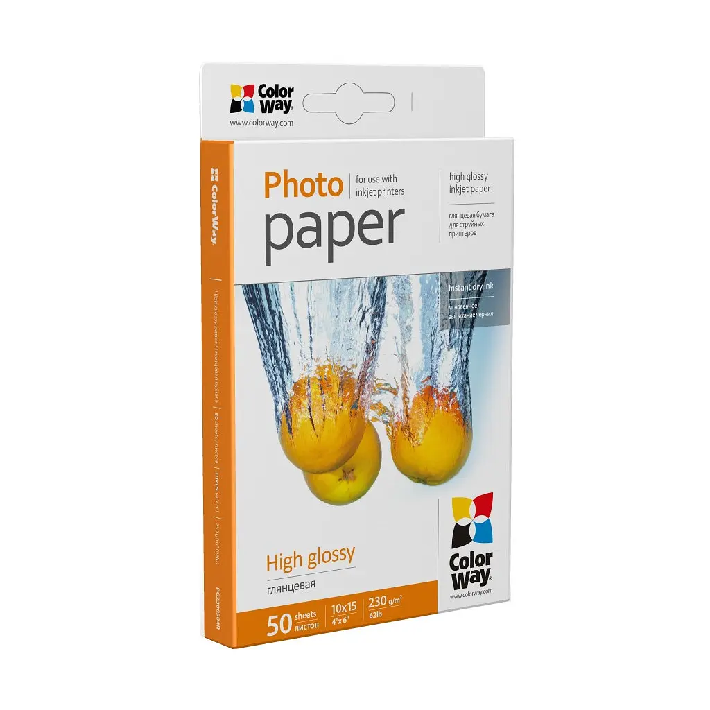 Фотопапір ColorWay 10x15 230г glossy, 50с (PG2300504R) - фото 2