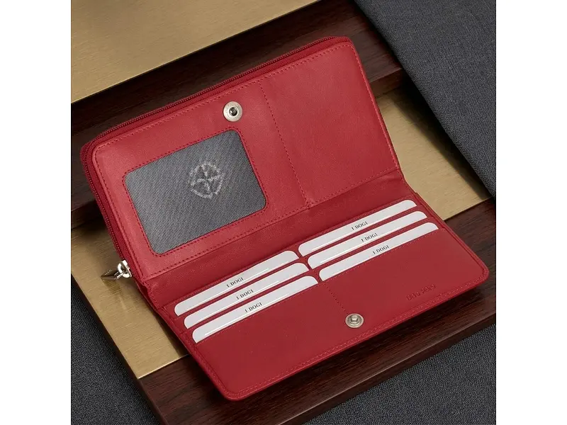 Жіночий гаманець натуральна шкіра Cortina 5007 rosso Червоний 18,5x10 см TONY PEROTTI acs0032572 - фото 5