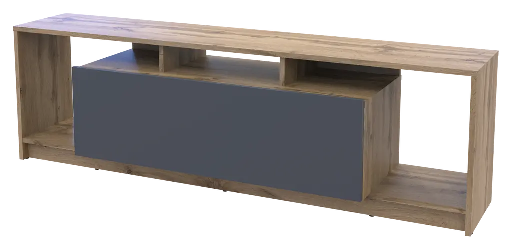 Стінка у вітальню Doros U1 Тахо Графіт ДСП 160х38х48 см (41516012) - фото 6