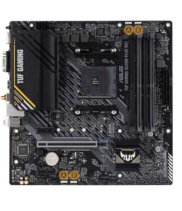 Материнська плата Asus A520M-Plus II TUF Gaming Socket AM4 (TUF GAMING A520M-PLUS II) Б/В - фото 2