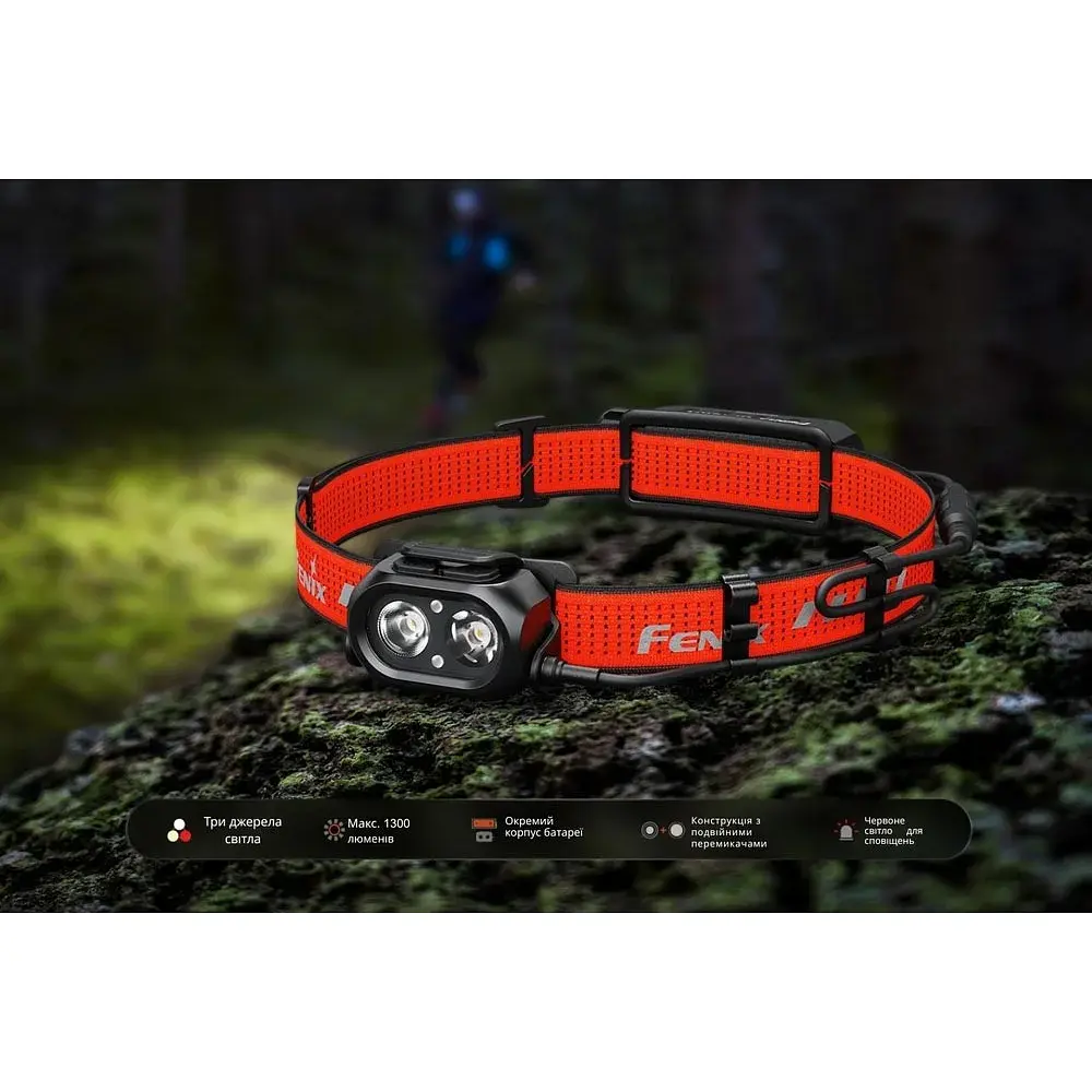 Ліхтар налобний Fenix HP12R-TRd red - фото 6