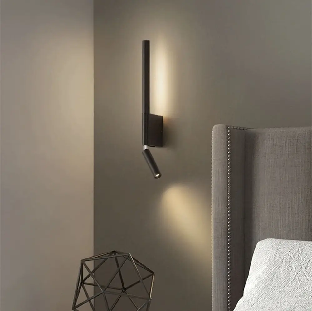 Бра Mantra Torch у чорному кольорі Line F WS 1G BK - фото 4