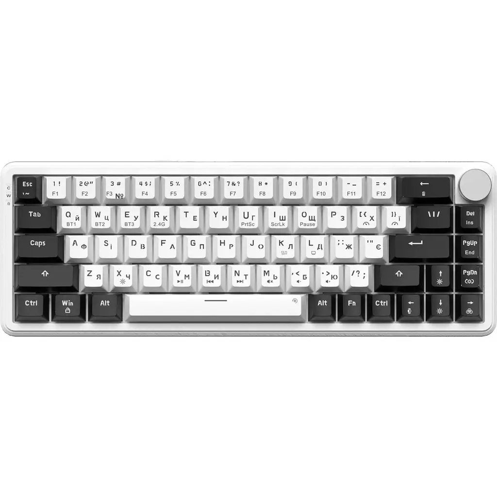 Клавіатура бездротова GamePro Asgard Valhalla White (MK210W Pro)
