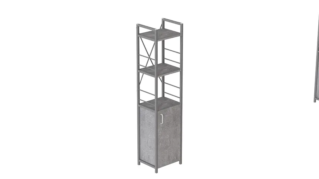 Етажерка 3/34 Ferrum-decor Серії Конект із тумбою 144x34x28 Сірий ДСП Бетон (FRD-104441) - фото 3
