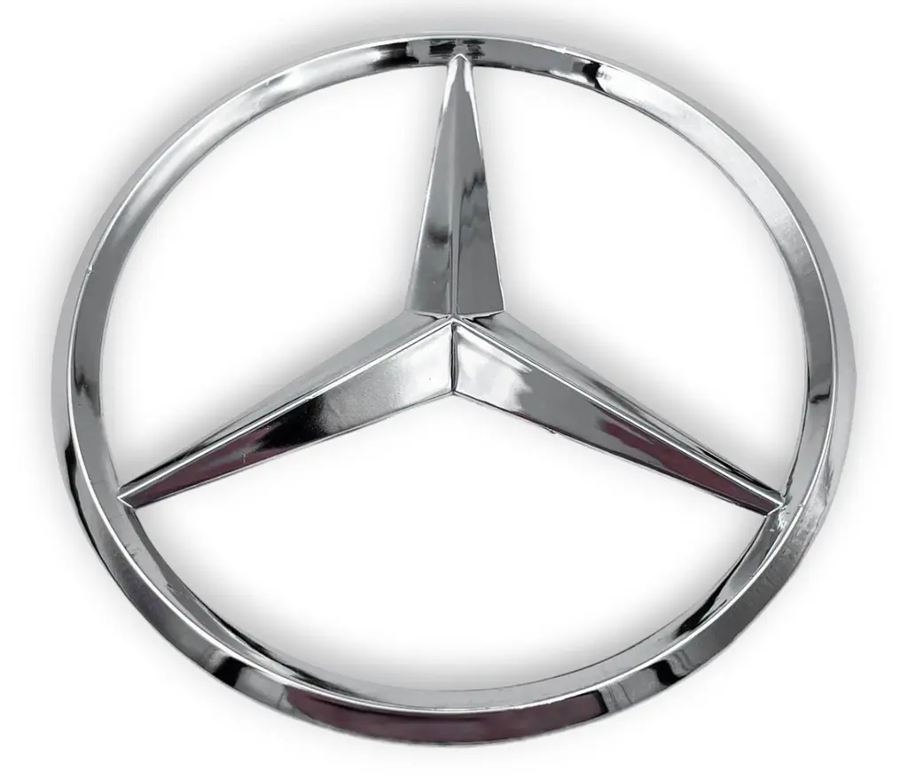 Емблема Mercedes-Benz Хром Пластик D89 мм на двосторонньому скотчі 17853 - фото 4