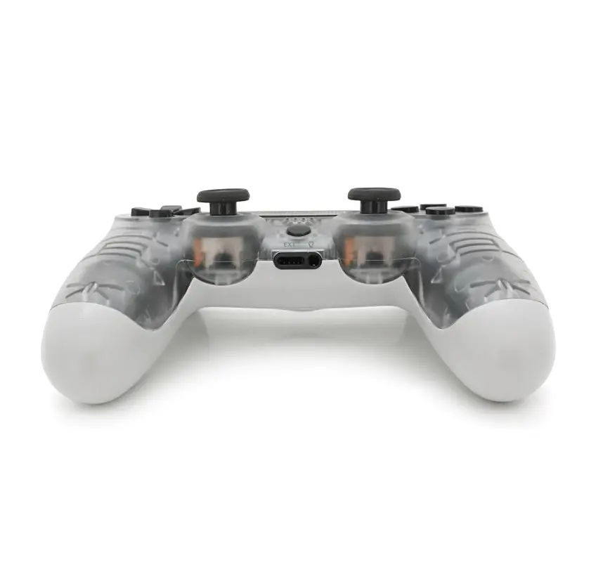Геймпад джойстик DoubleShock Wireless PS4 Double Motor Vibration DUALSHOCK 4 Transparent-White - фото 3