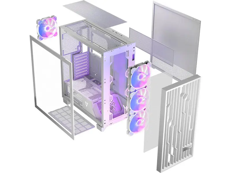 Корпус MODECOM Perun Apex ARGB Midi White (AT-PERUN-4F-ARGB-20-00000) - фото 3