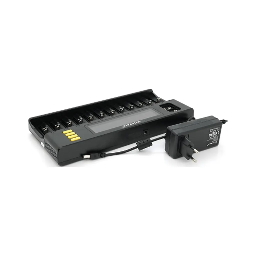 Зарядний пристрій для акумуляторів Liitokala 12 Slots+2, Ni-Mh/Li-ion/LiFePo4/Крона, LED+LCD (Lii-S12) - фото 4