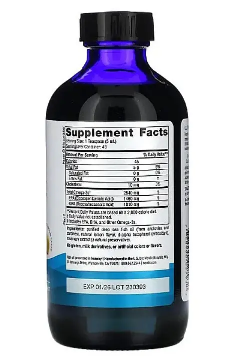 Концентрат риб'ячого жиру Nordic Naturals Ultimate Omega 237 мл Лимон - фото 2