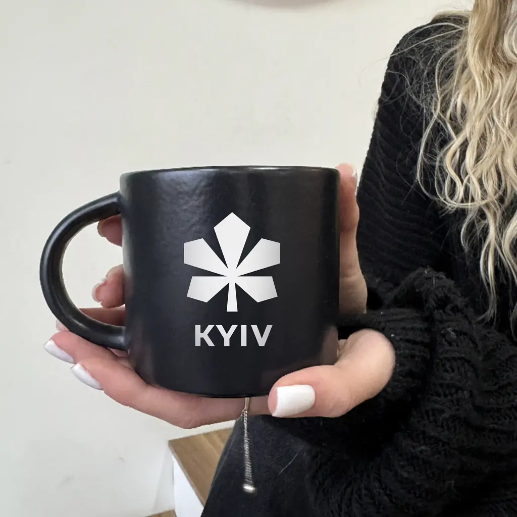 Чашка «Київ» чорна - фото 4