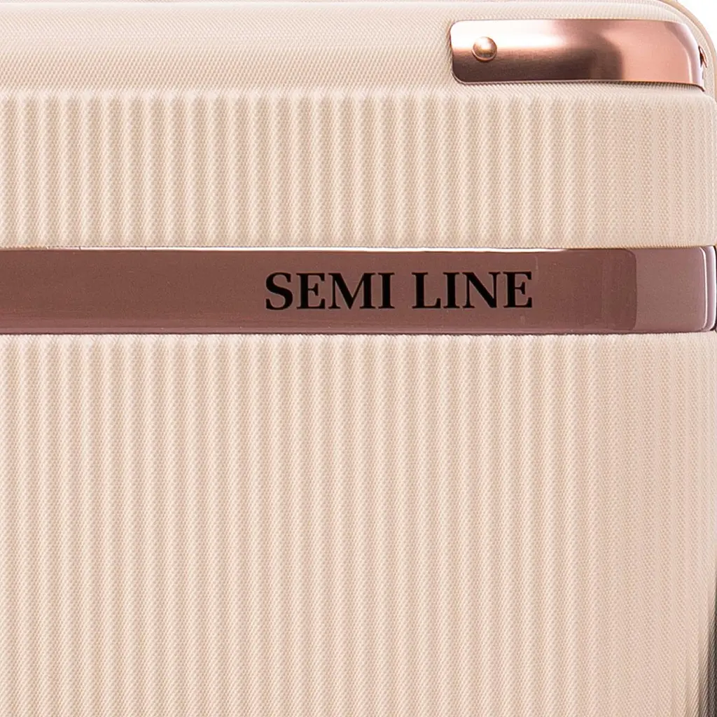 Бьюті-кейс Semi Line 16L Ecru (T5669-1), Бежевий - фото 7
