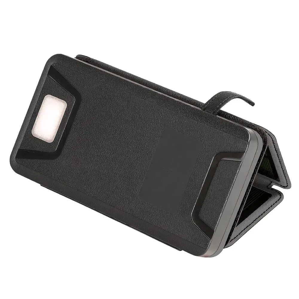 Універсальна зарядна батарея PowerBank iBattery YD-820S 26800mAh із сонячними панелями та ліхтариком (Чорний) - фото 7