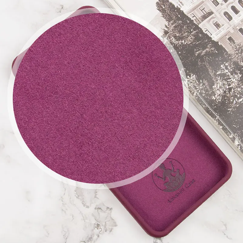 Чохол Lakshmi Silicone Cover Full Camera AAA with Logo для Xiaomi Redmi 13Coco C65 Бордовий - фото 3