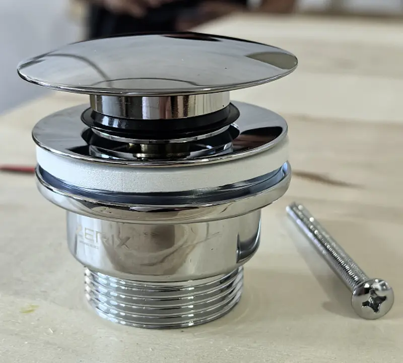 Донний клапан для раковини Zerix BV-03 універсальний Click-Clack 1 1/4″ ZX6019 - фото 12
