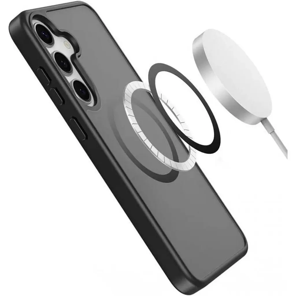 Чохол Epic Metal Buttons with MagSafe для Samsung Galaxy S25 Edge Black [141794] - фото 4