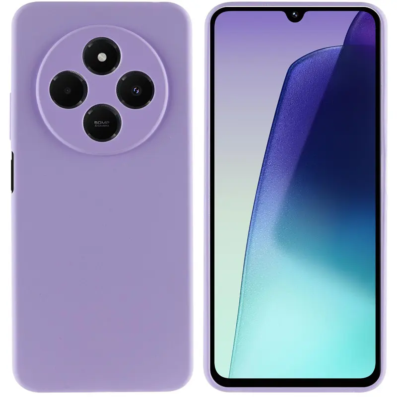 Чехол Silicone Cover Lakshmi Full Camera (AA) для Xiaomi Redmi 14C / Poco C75 Сиреневый / Dasheen - фото 3