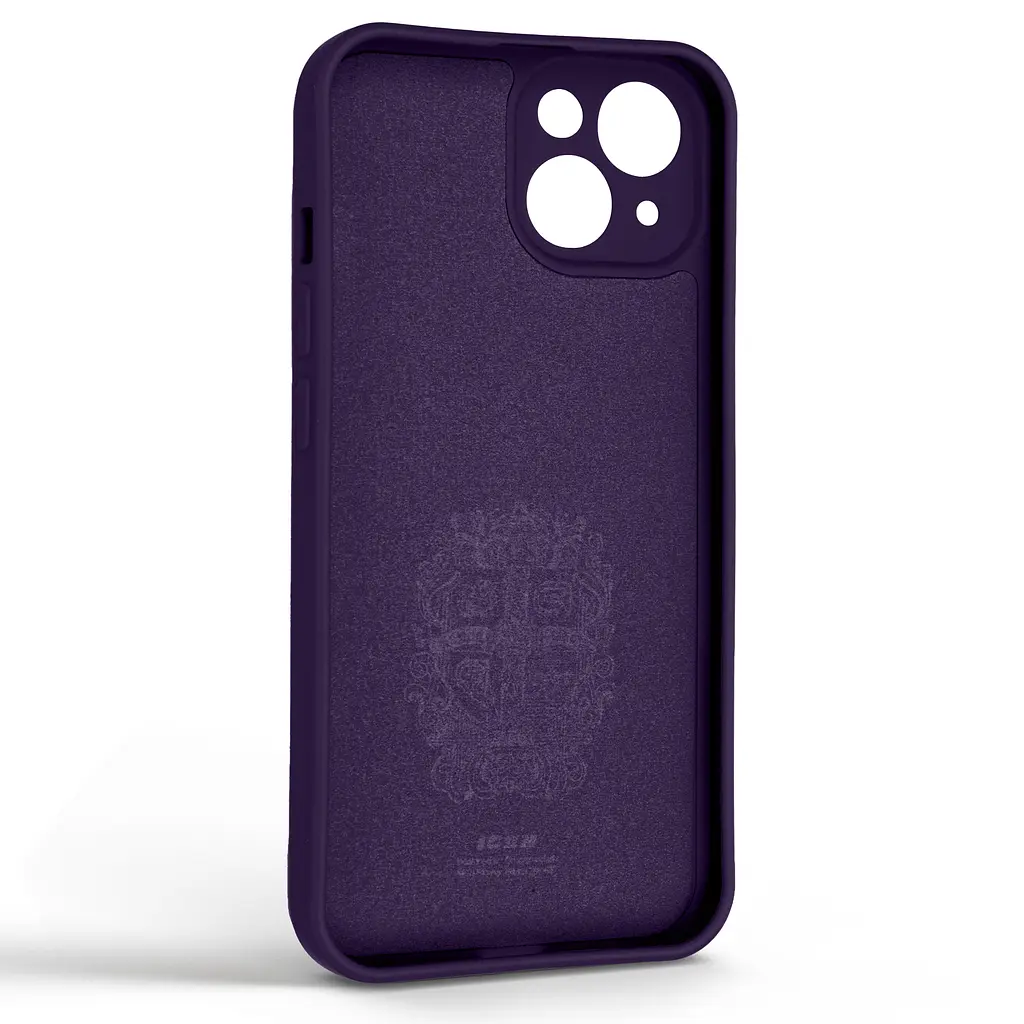 Силиконовый чехол для Apple iPhone 14, Icon Ring, фиолетовый, панель-накладка, с кольцом-подставкой на 360°, противоударный, возможность использования магнитных держателей, ArmorStandart (ARM68690) - фото 2