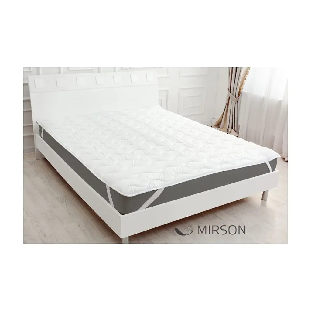 Наматрацник MirSon Eco Light №1712 EcoSilk Air-Soft звичайний на резинці по кутах White 80x190 см (2200002888219) - фото 2