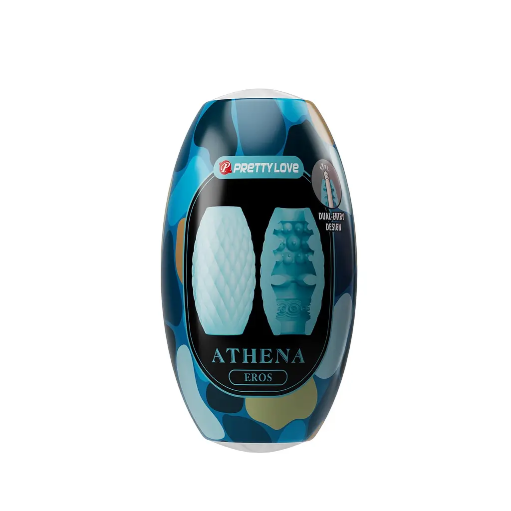 Мастурбатор Pretty Love Athena Eros 7.6 см бирюзовый - фото 6