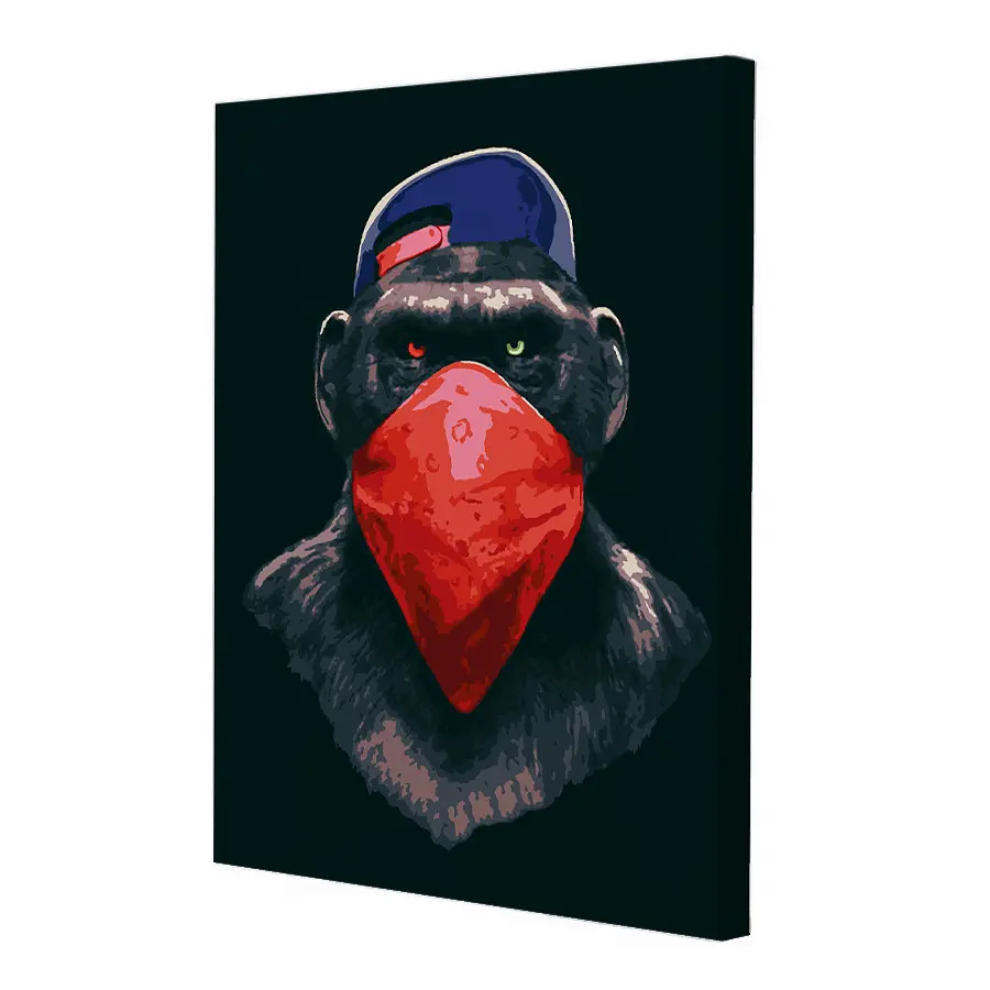 Комплект картин за номерами Riviera Blanca Gangster Monkey (ITR-099) 3 шт в наборі - фото 3